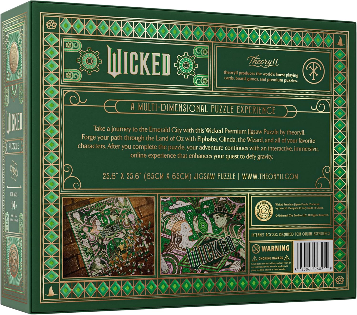 theory11 Wicked Jigsaw Puzzle 1,000 Piece Jigsaw Puzzle - Officially Licensed Wicked Merchandise & Collectibles - Precision Fit and Premium Quality