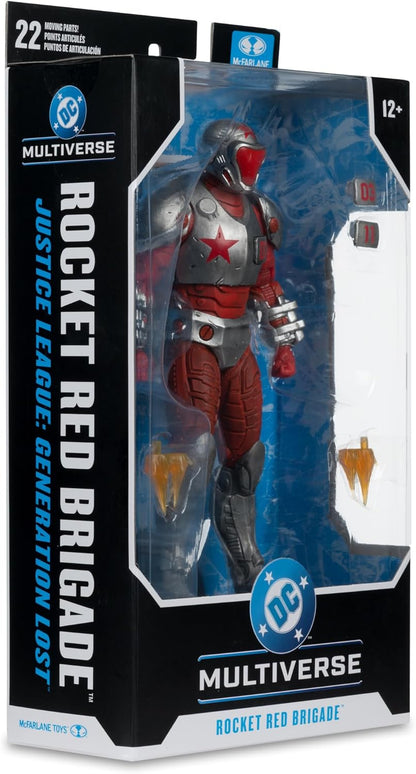 McFarlane DC Multiverse Rocket Red Brigade (Justice League: Generation Lost) 7in Action Figure Toys