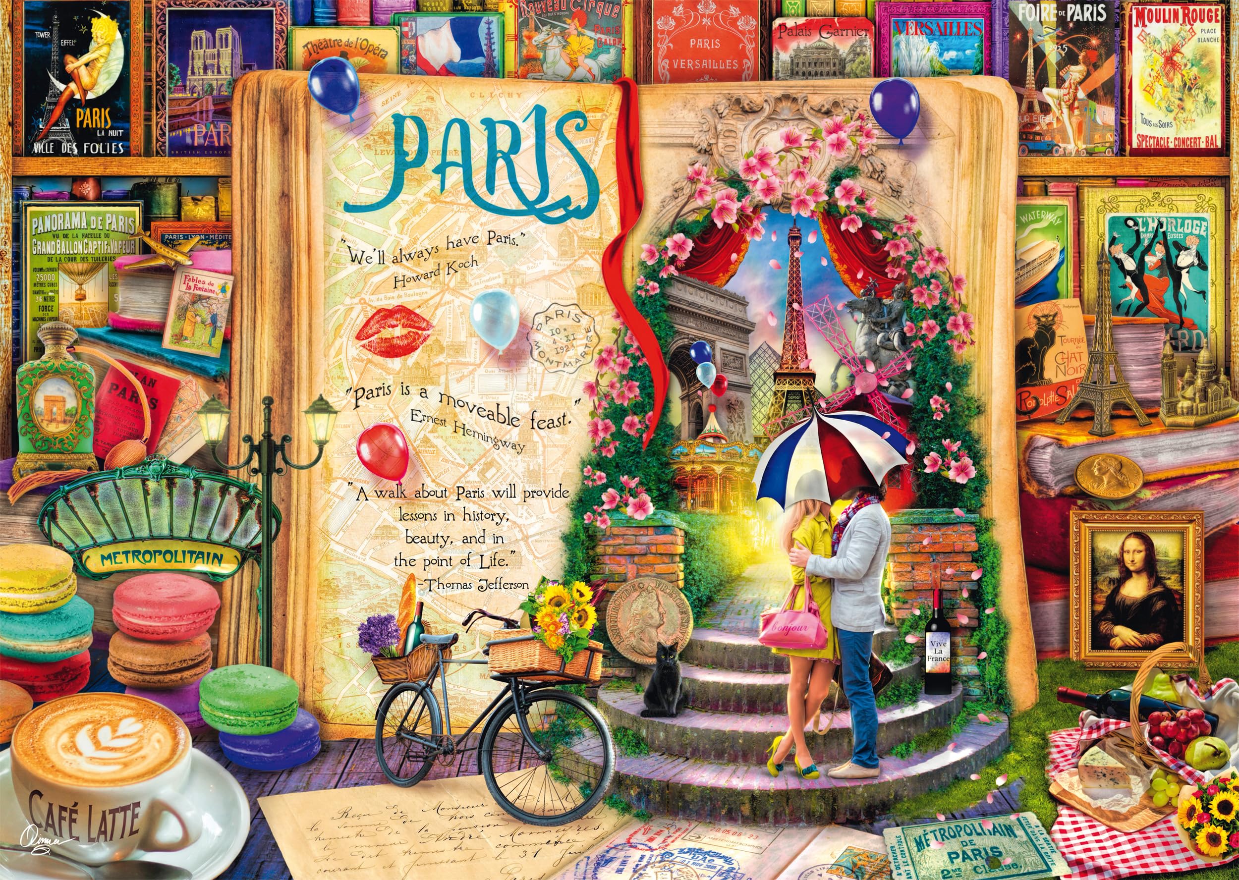 Schmidt | Aimee Stewart: Memories of Paris (1,000 Pieces) | Jigsaw Puzzle | Ages 14+ | 1+ Players