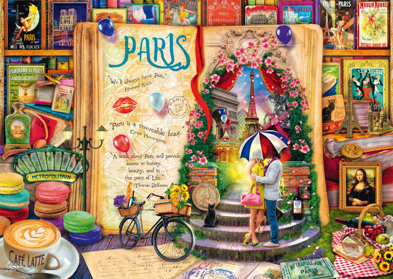 Schmidt | Aimee Stewart: Memories of Paris (1,000 Pieces) | Jigsaw Puzzle | Ages 14+ | 1+ Players
