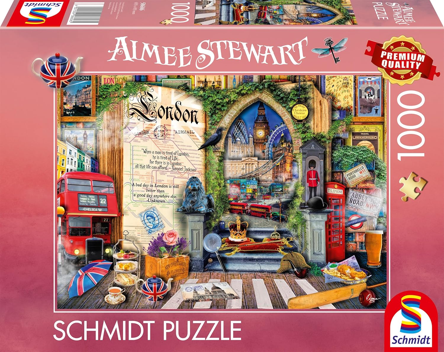 Schmidt | Aimee Stewart: Memories of London (1,000 Pieces) | Jigsaw Puzzle | Ages 14+ | 1+ Players