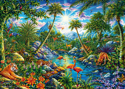 Schmidt Spiele 58611 Island Paradise Michael Fishel 1000-Piece Jigsaw Puzzle Made of Grass Cardboard