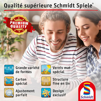 Schmidt Spiele 58612 Fantastic Fairy Tale World Michael Fishel 1000 Piece Jigsaw Puzzle Made of Grass Cardboard