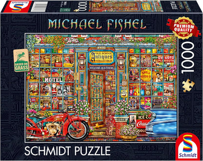 Schmidt Spiele 58613 Treasures of Yesteryear Michael Fishel 1000 Piece Grass Cardboard Jigsaw Puzzle