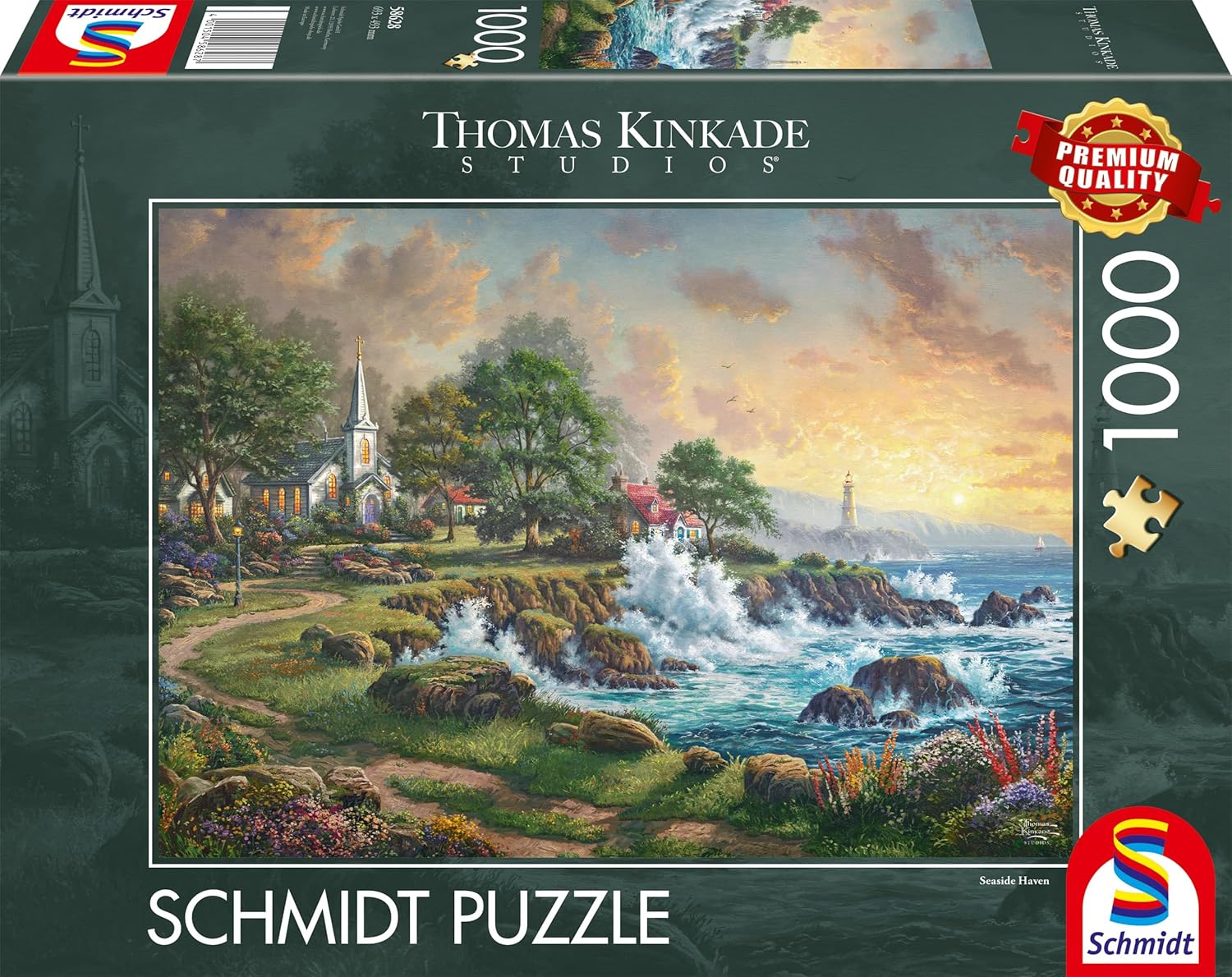 Schmidt | Thomas Kinkade: Seaside Haven (1,000 Pieces) | Jigsaw Puzzle | Ages 14+ | 1+ Players