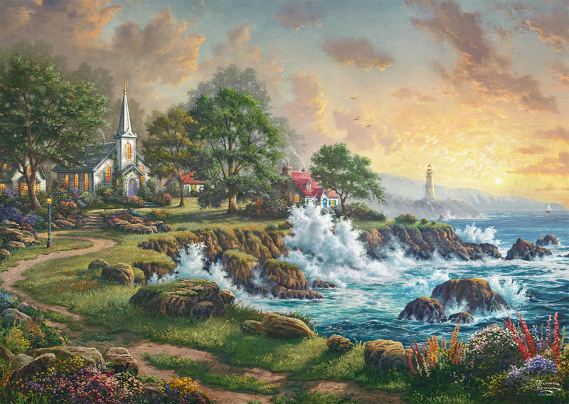 Schmidt | Thomas Kinkade: Seaside Haven (1,000 Pieces) | Jigsaw Puzzle | Ages 14+ | 1+ Players