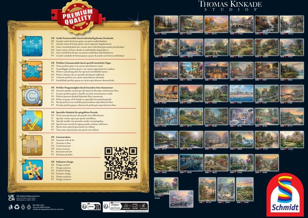 Schmidt | Thomas Kinkade: Seaside Haven (1,000 Pieces) | Jigsaw Puzzle | Ages 14+ | 1+ Players