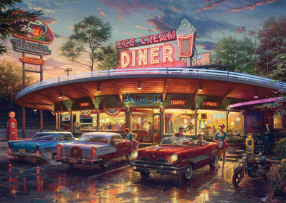 Schmidt Spiele American Diner 58637 Puzzle 1000 Pieces Cotton Blend Grass