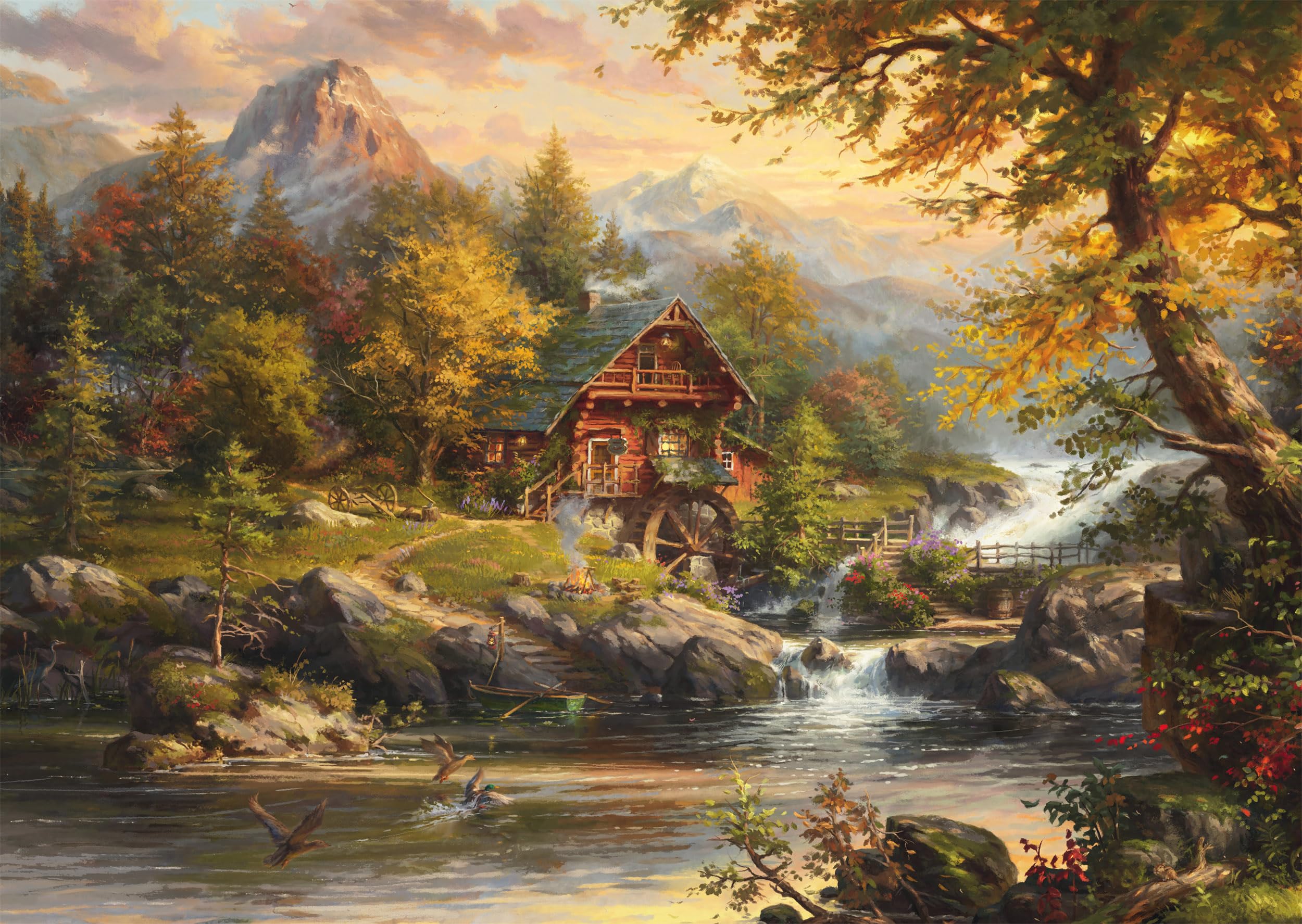 Schmidt Spiele 58639 Summer House, Blend Cota, 1000 Pieces Grass Cardboard Jigsaw Puzzle