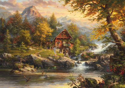 Schmidt Spiele 58639 Summer House, Blend Cota, 1000 Pieces Grass Cardboard Jigsaw Puzzle