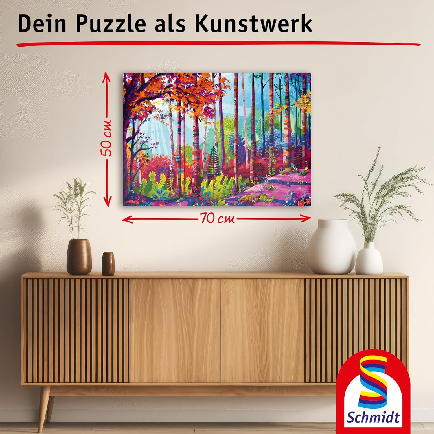 Schmidt Spiele 58643 In the Heart of the Forest, Redina Tili, 1000-Piece Jigsaw Puzzle Made of Grass Cardboard