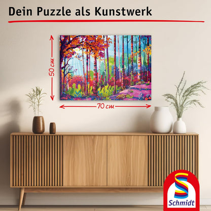 Schmidt Spiele 58643 In the Heart of the Forest, Redina Tili, 1000-Piece Jigsaw Puzzle Made of Grass Cardboard