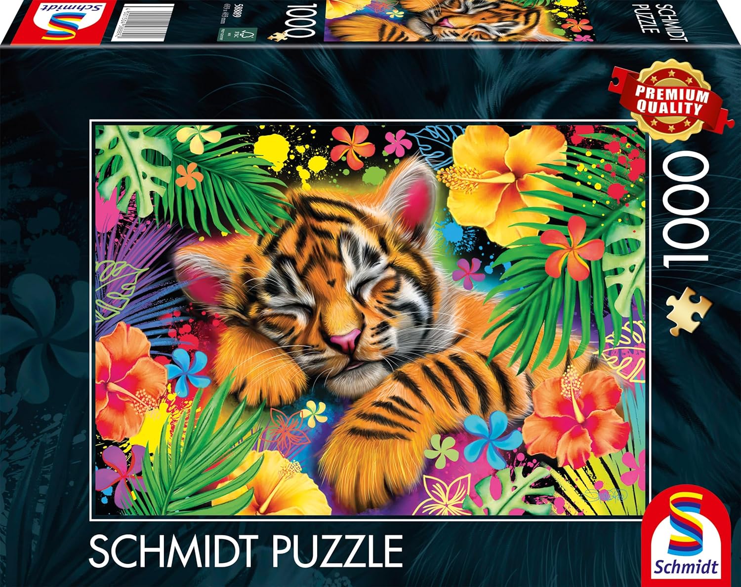 Schmidt Spiele 58889 Tiger Puppy 1000-Piece Jigsaw Puzzle