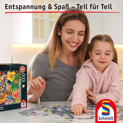 Schmidt Spiele 58889 Tiger Puppy 1000-Piece Jigsaw Puzzle