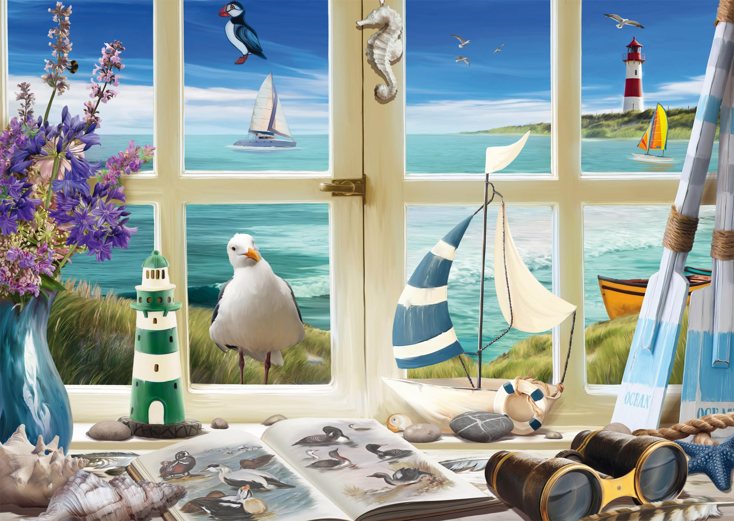 Schmidt Spiele 58894 1000-Piece Puzzle by the Sea