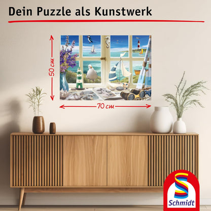 Schmidt Spiele 58894 1000-Piece Puzzle by the Sea