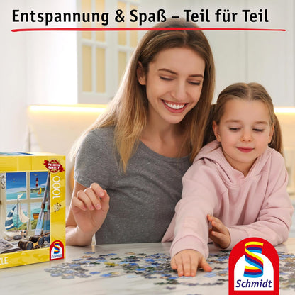 Schmidt Spiele 58894 1000-Piece Puzzle by the Sea