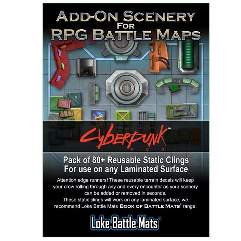 Loke Battle mats - Add On Scenery for RPG Maps - Cyberpunk RED