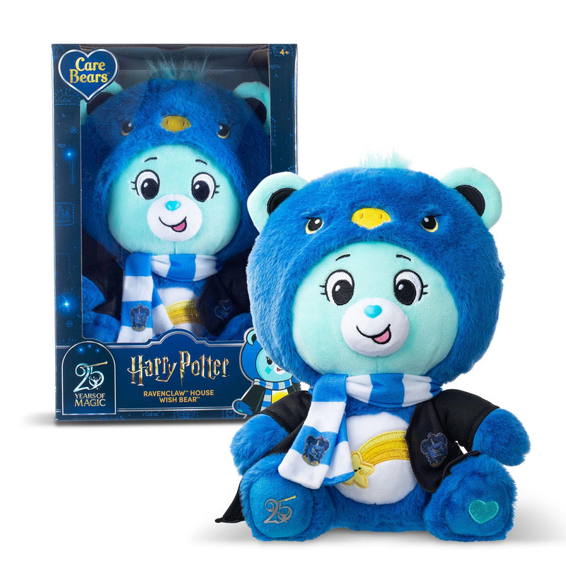 Care Bears x Harry Potter Ravenclaw Wish Bear 30cm Hoodie Plush – Premium Hogwarts House Collectible, Ages 4+