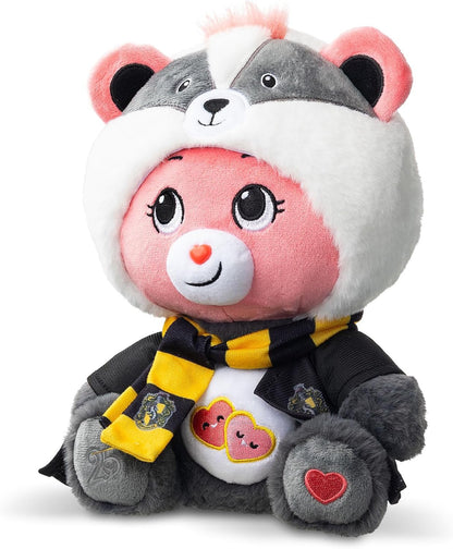 Care Bears x Harry Potter Hufflepuff Love-A-Lot Bear 30cm Hoodie Plush – Premium Hogwarts House Collectible, Ages 4+