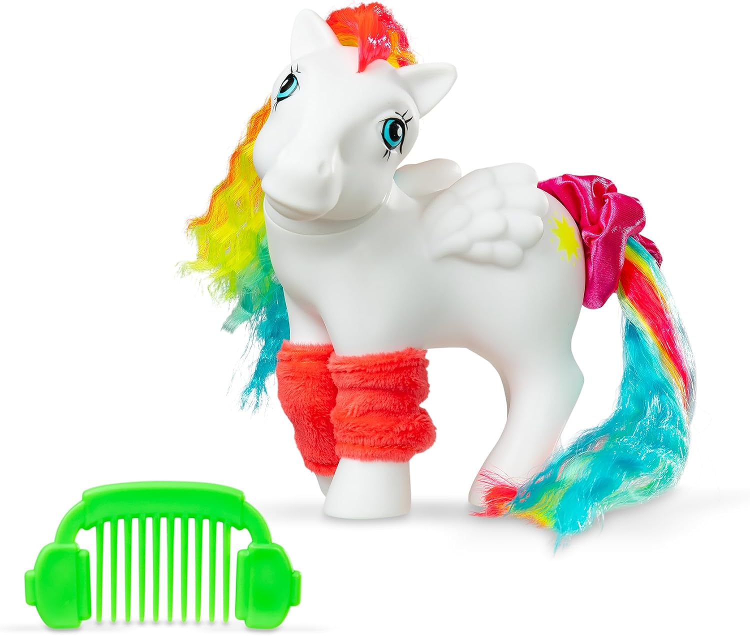 Basic Fun My Little Pony Totally Rad Starshine - Poney d'inspiration rétro avec un style audacieux - Jouet à collectionner des années 80 pour enfants et fans de 3 ans et plus