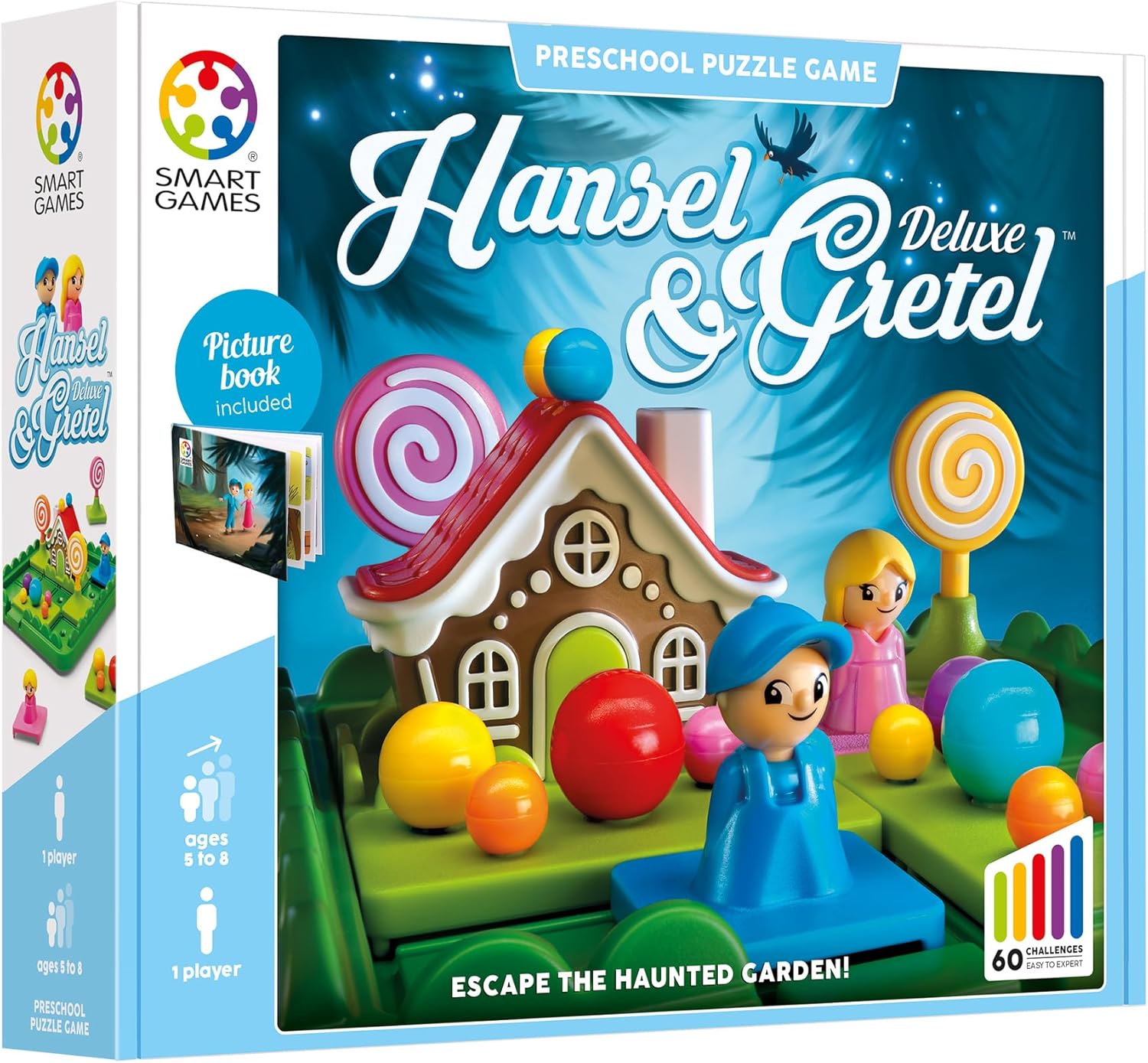SmartGames - Hansel and Gretel, Preschool Puzzle Game with 60 Challenges, Ages 5 to 8