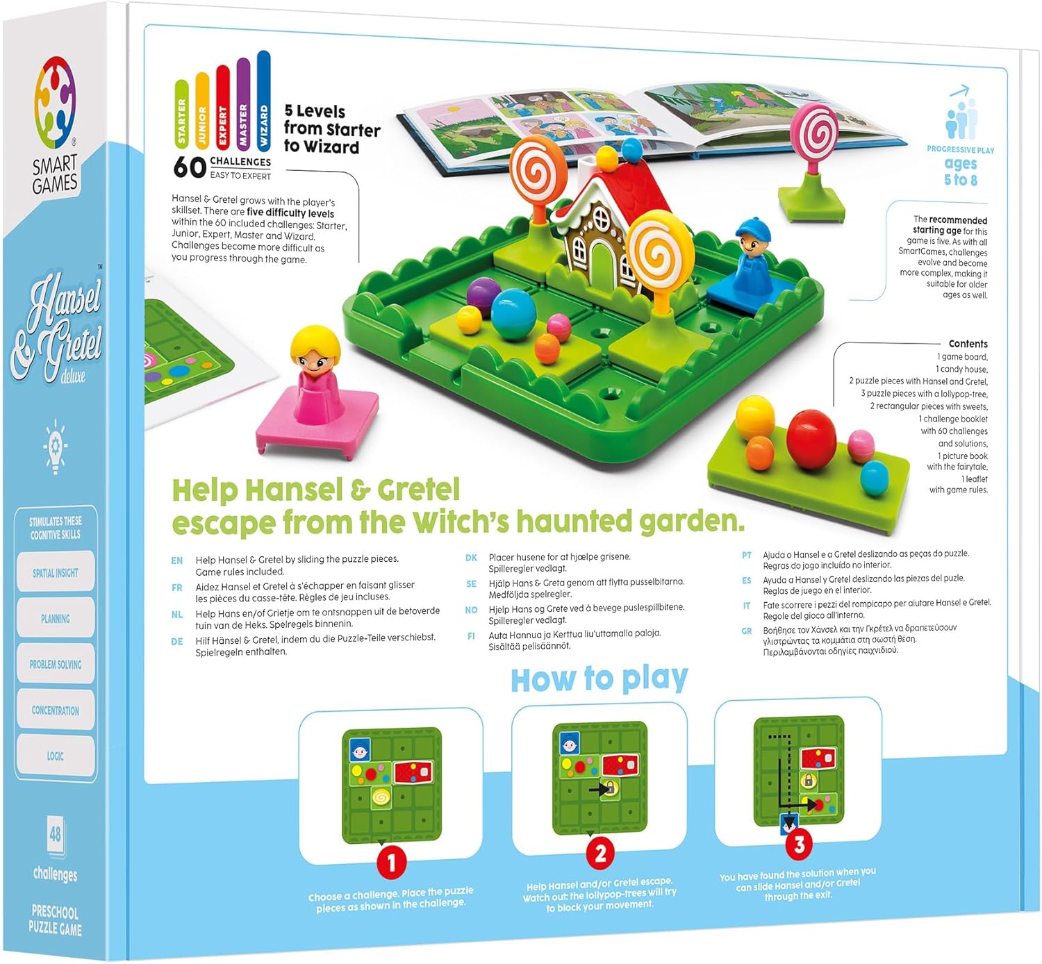 SmartGames - Hansel and Gretel, Preschool Puzzle Game with 60 Challenges, Ages 5 to 8