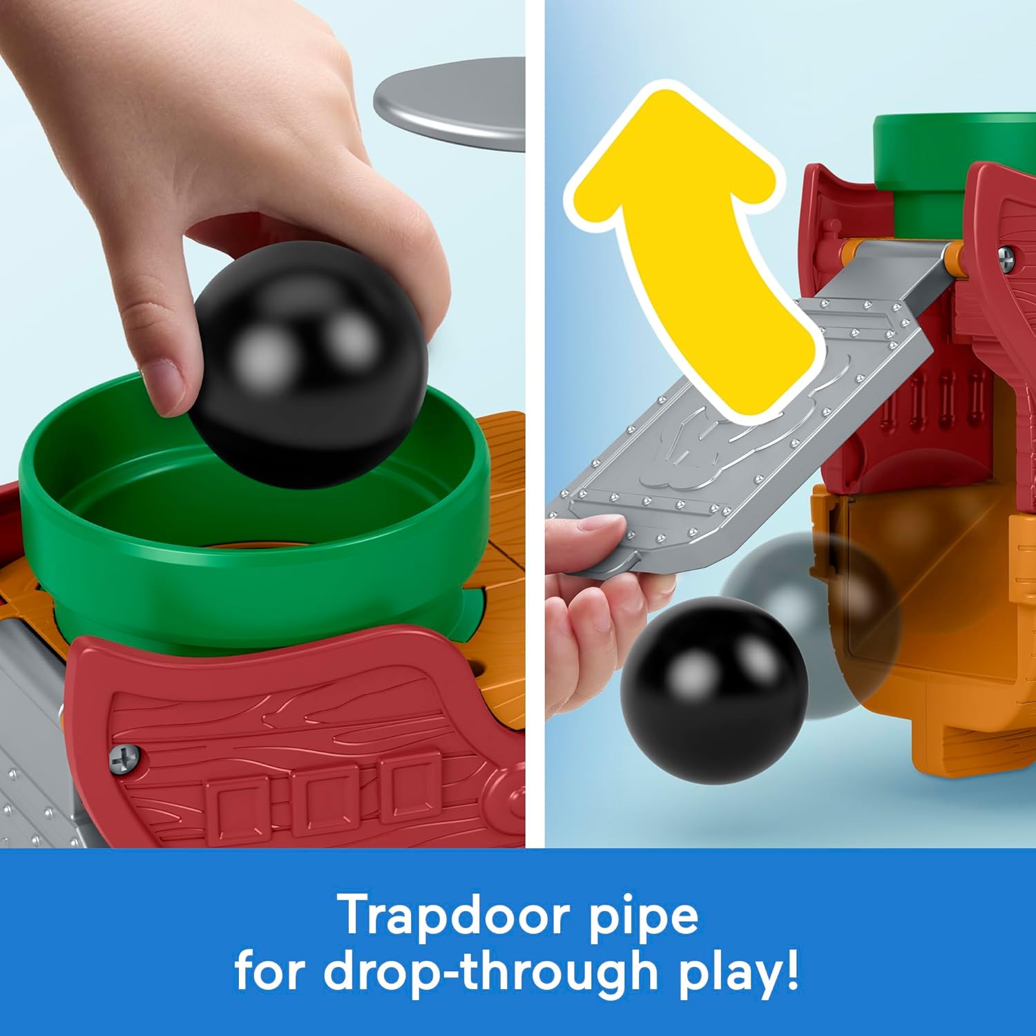 Fisher-Price Little People Toddler Toy My Mario Bowser’s Airship Playset with Figure for Preschool Pretend Play Kids Ages 18+ Months