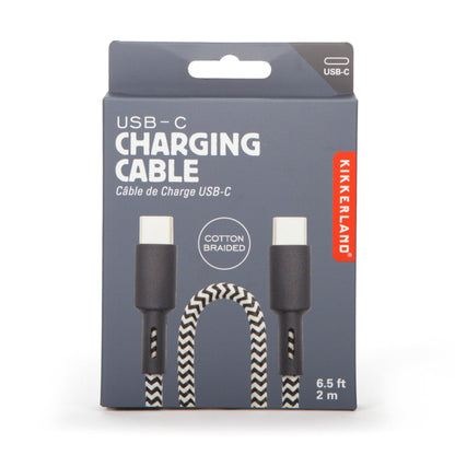 Kikkerland - Usb-C Charging Cable - 2 Meters (6.5 Feet)