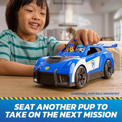 Paw Patrol: Search & Rescue, Chase Launch “N’ Rescue Cruiser with Figure and 2 Projectiles, Lights, Sounds, and Hidden Launcher, Kids Toys for Boys and Girls Ages 3 and up