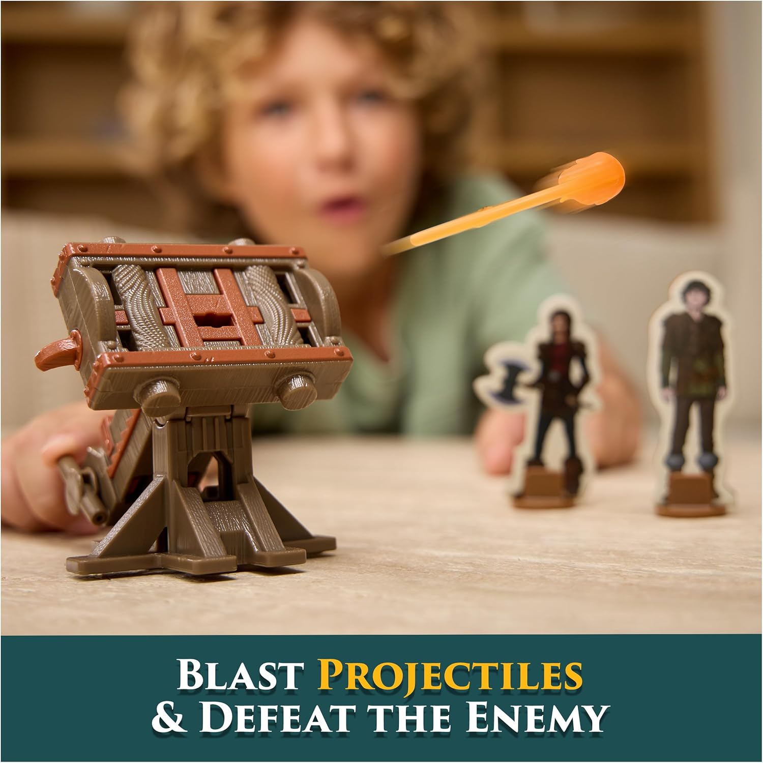 DreamWorks Dragons, Drachenzähmen leicht gemacht - Trial of Flame, Drachenkampf Spielset Ohnezahn, Spielset mit Drachen-Actionfigur, Wikingerfiguren und Kanone, für Kinder ab 4 Jahren