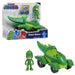 PJ Masks Gekko & Gekko Mobile, 2-delige gelede actiefiguur en voertuigset, groen, door Just Play