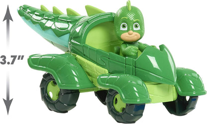 PJ Masks Gekko & Gekko Mobile, 2-delige gelede actiefiguur en voertuigset, groen, door Just Play