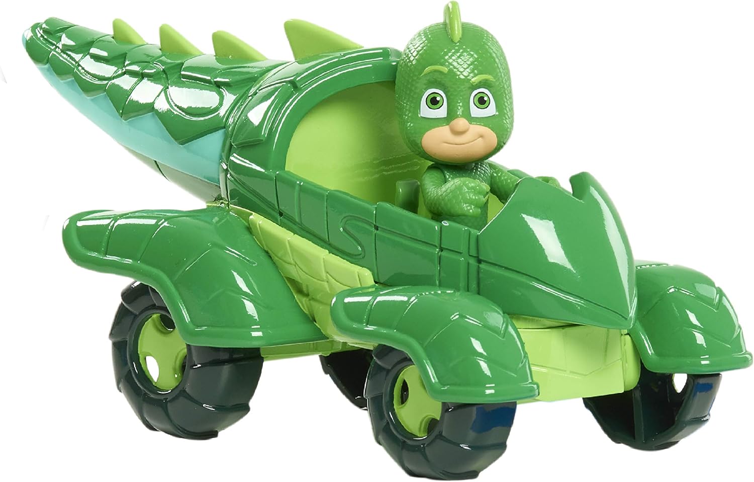 PJ Masks Gekko & Gekko Mobile, 2-delige gelede actiefiguur en voertuigset, groen, door Just Play