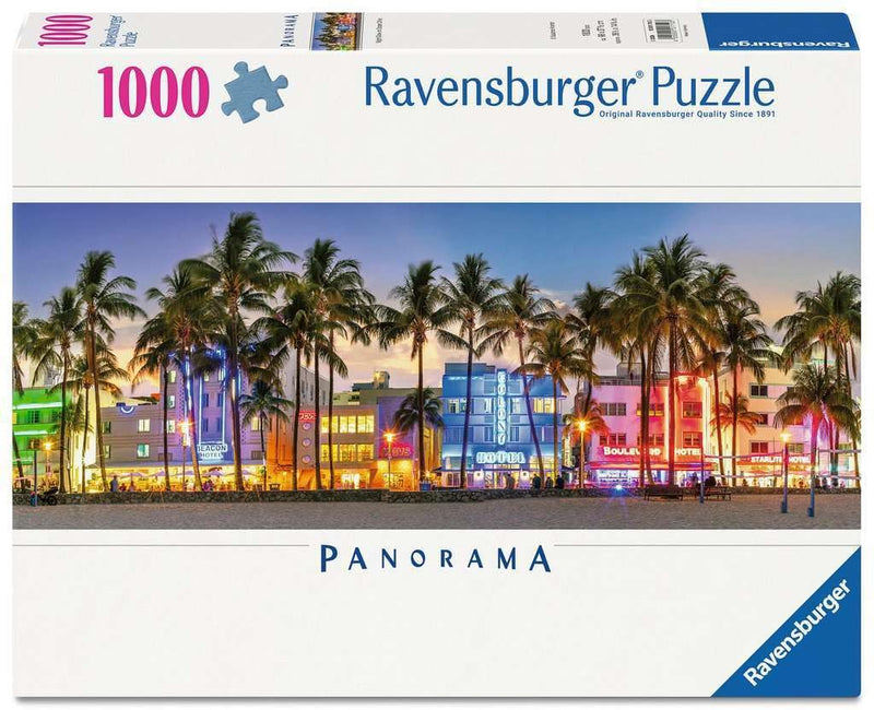 Ravensburger - Ravensburger Legpuzzel Night Glow on Ocean Drive - 1000st.