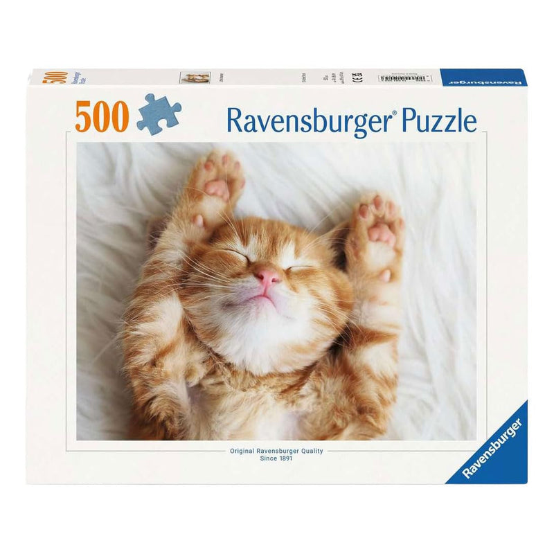 Ravensburger - Puppies Collection: Dreamy Kitty 500 Pieces | Puzzle 500 Pieces Adults | Adult Puzzles | Measures 49x36cm | Gift Ideas