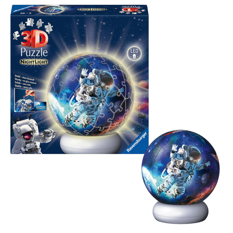 Ravensburger - 3D Puzzle NightLight Astronauts in Space