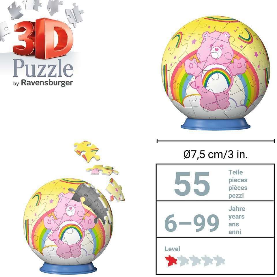 Ravensburger - Ravensburger 3D Puzzel Care Bears Cheer Bear - 54st.