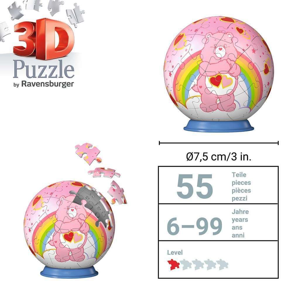 Ravensburger - Ravensburger 3D Puzzel Care Bears Love-a-Lot Bear - 54st.