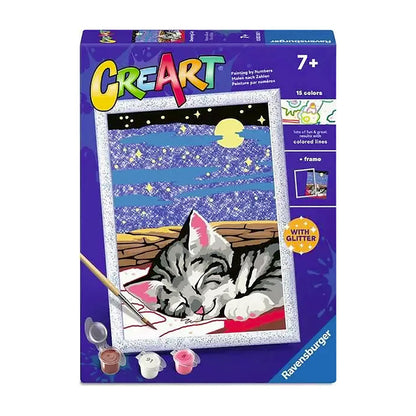 Ravensburger - Ravensburger CreArt Schilderen op Nummer - Dromende Katten