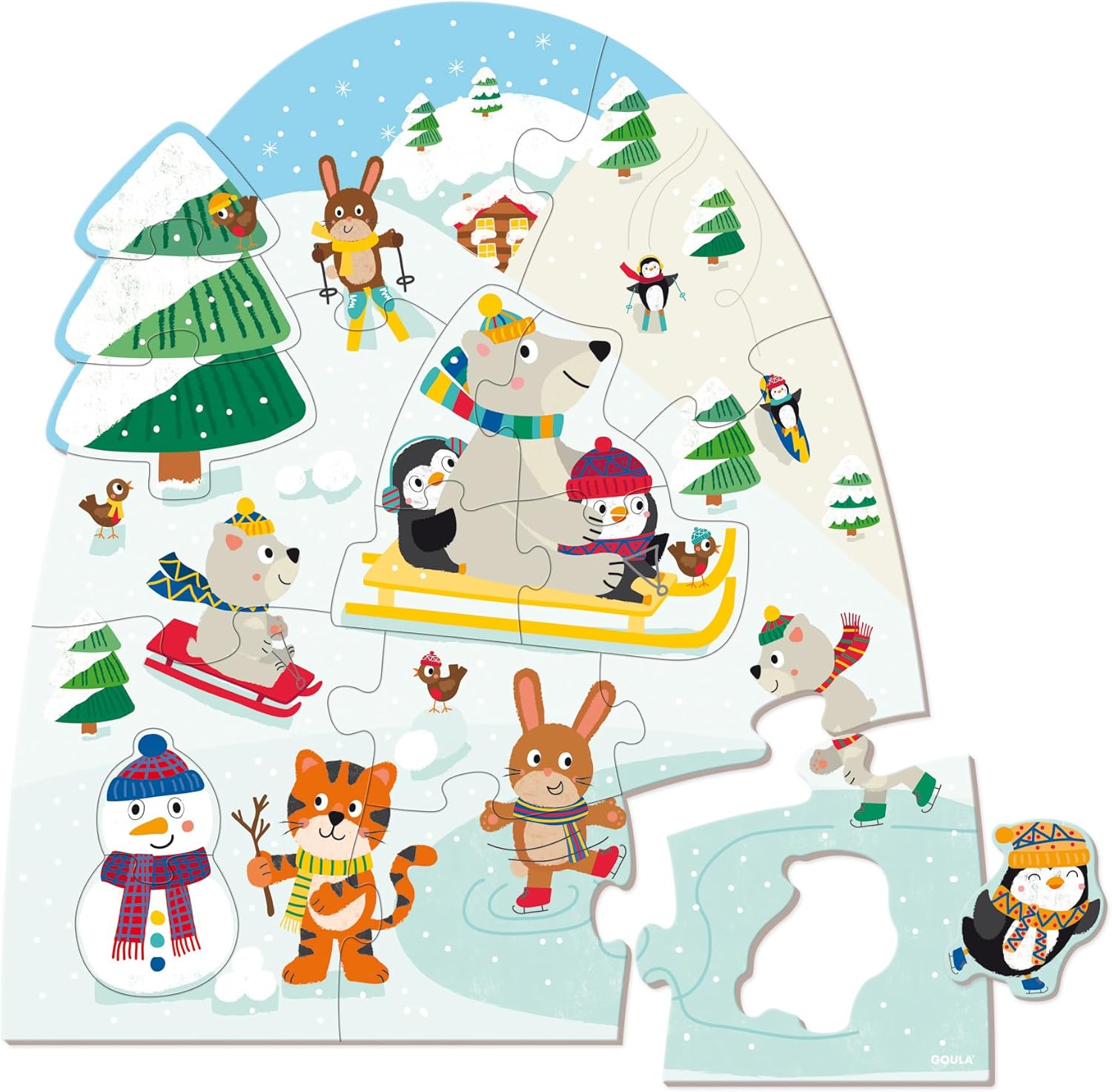 Jumbo - Jumbo Goula Puzzel XXL Winter - 18st.