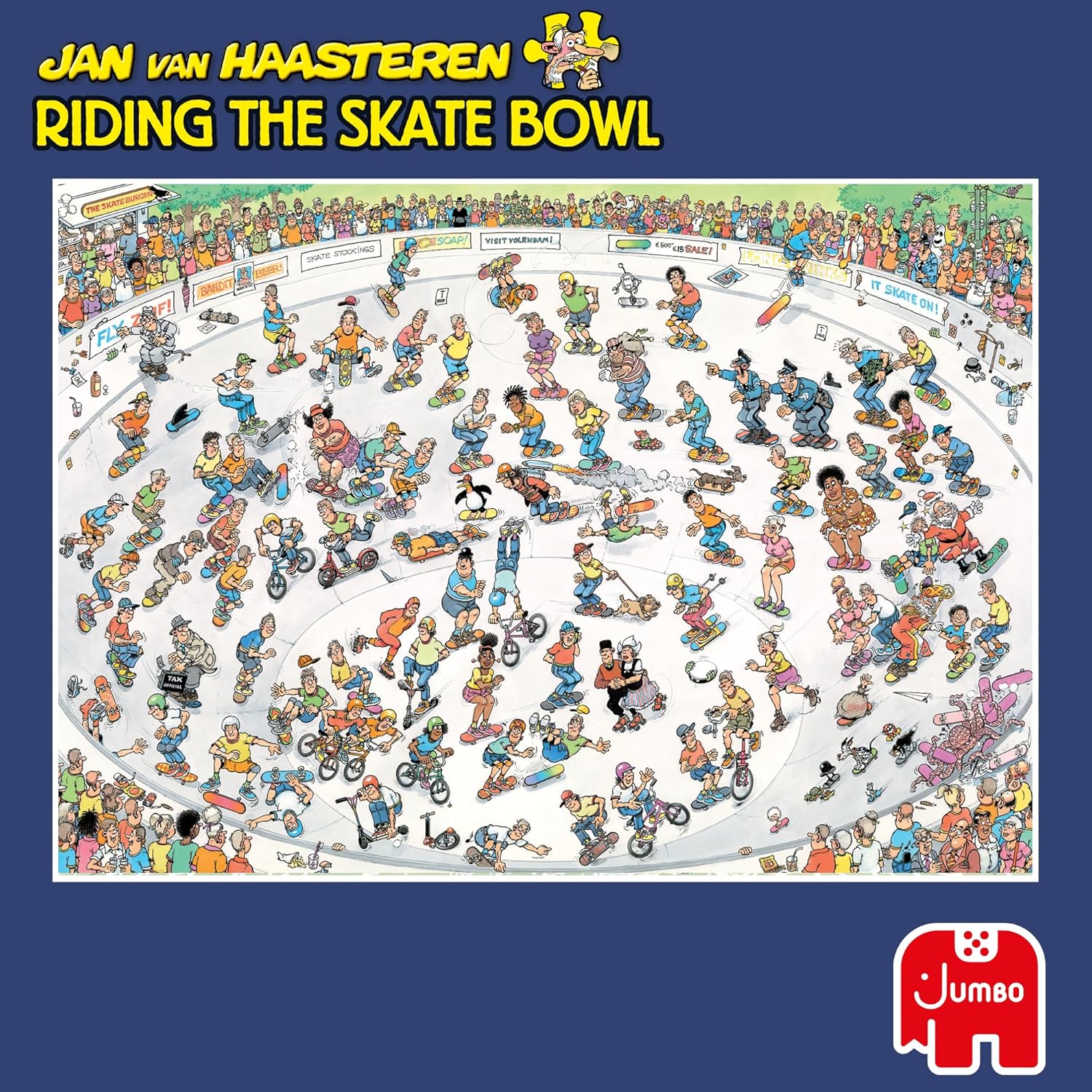 Jumbo - Jan van Haasteren Legpuzzel - Skateboarden In De Bowl - 1000st.