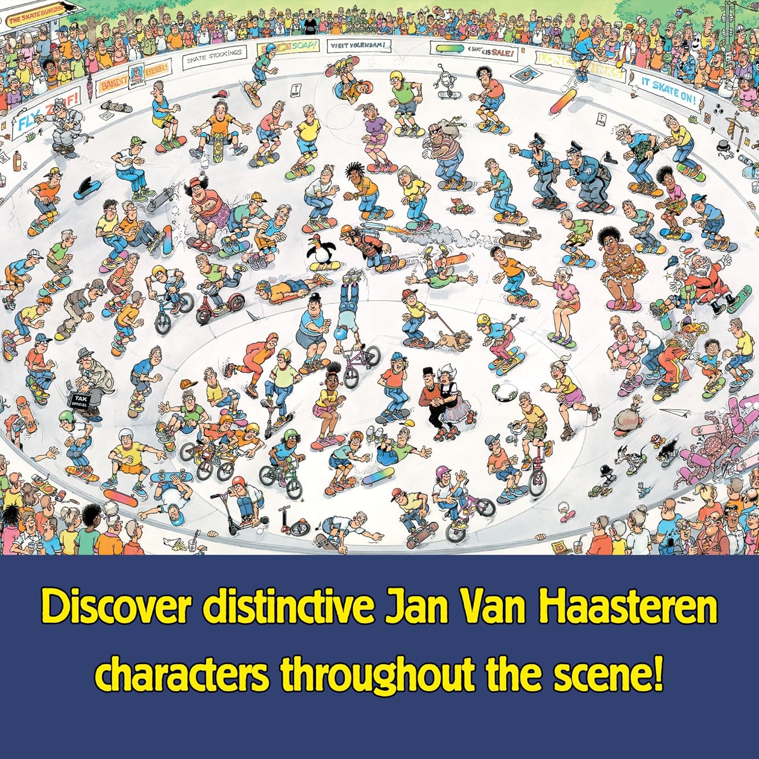 Jumbo - Jan van Haasteren Legpuzzel - Skateboarden In De Bowl - 1000st.