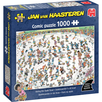 Jumbo - Jan van Haasteren Legpuzzel - Skateboarden In De Bowl - 1000st.