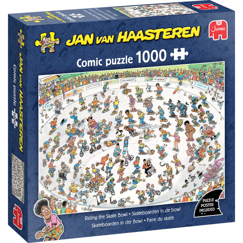 Jumbo - Jan van Haasteren Legpuzzel - Skateboarden In De Bowl - 1000st.