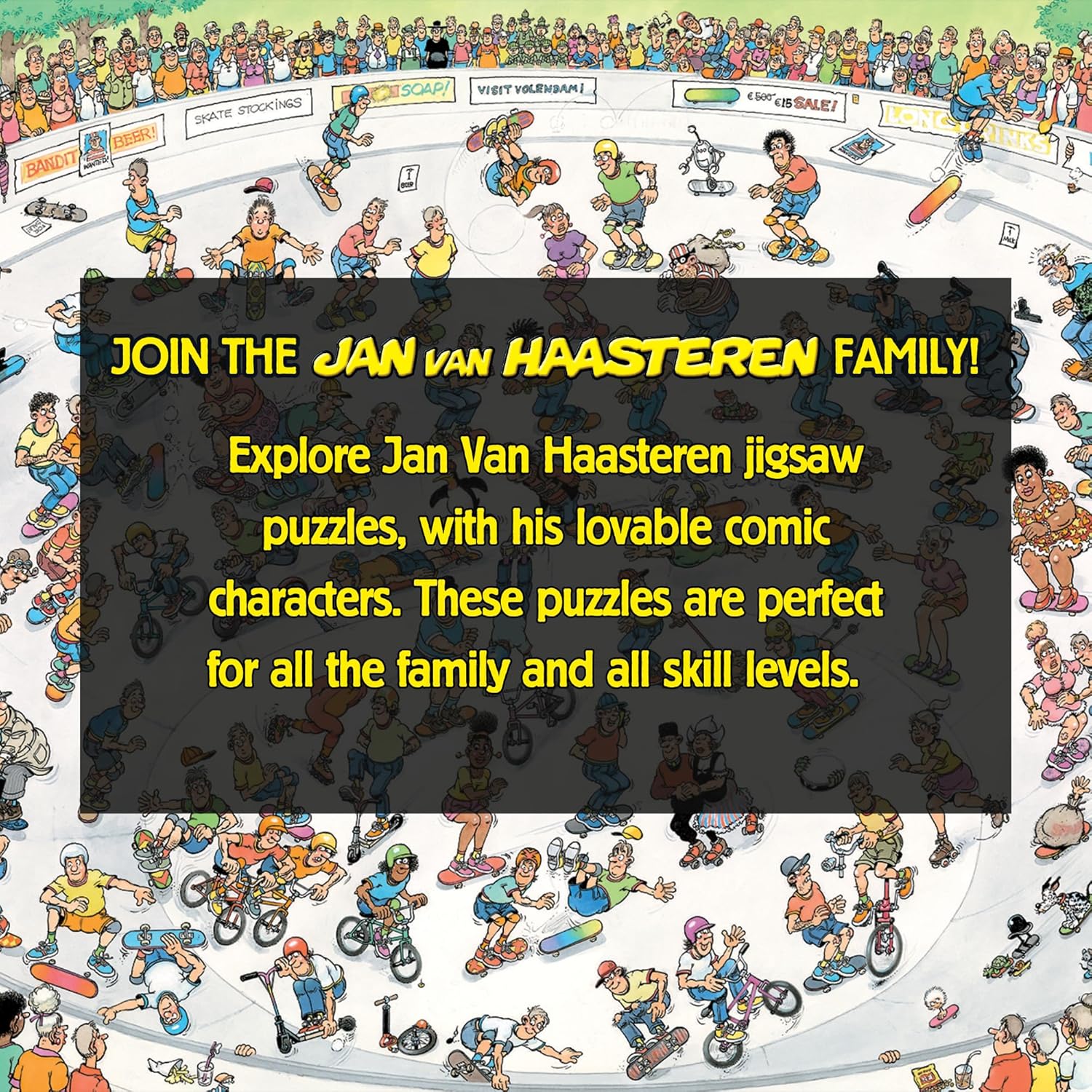 Jumbo - Jan van Haasteren Legpuzzel - Skateboarden In De Bowl - 1000st.