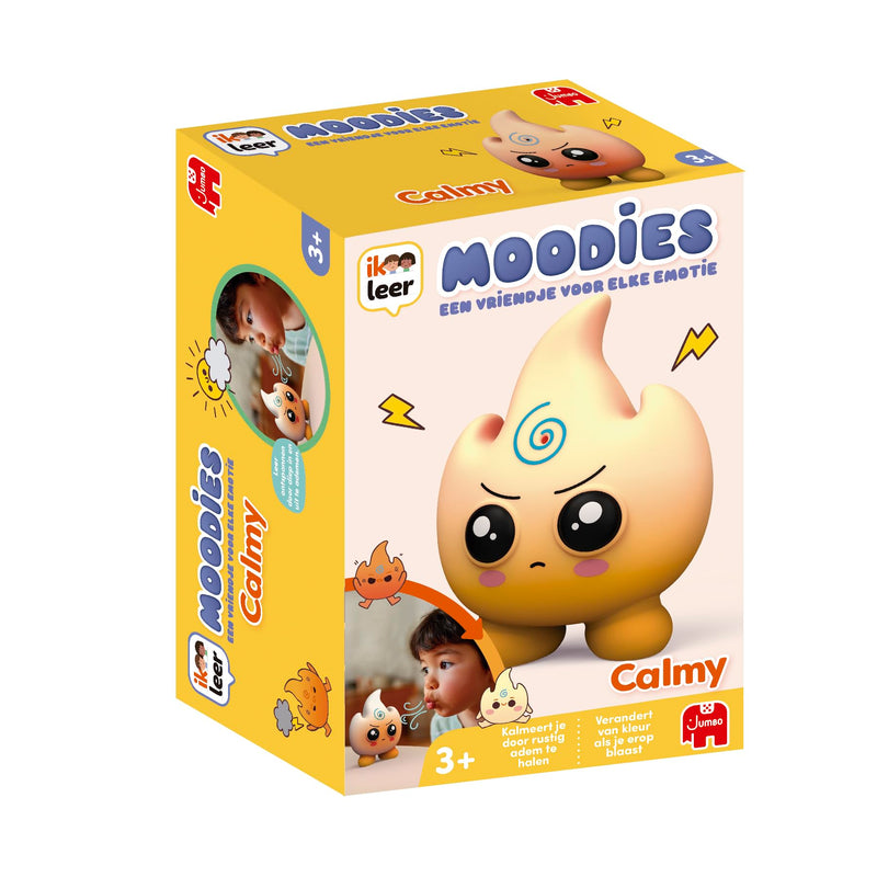 Jumbo Ik Leer Moodies Calmy – Elektronische & Sensorische Knuffel tegen Boosheid met Interactieve Vlam – Hulpmiddel voor Emotieregulatie bij Kinderen – Geleide Ademhaling en Ontspanning – Vanaf 3 Jaar