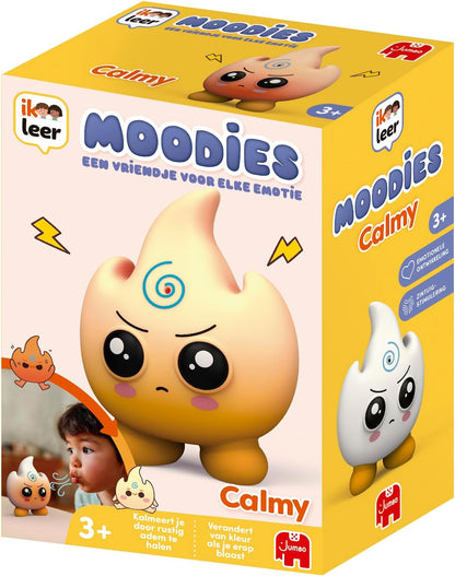 Jumbo Ik Leer Moodies Calmy – Elektronische & Sensorische Knuffel tegen Boosheid met Interactieve Vlam – Hulpmiddel voor Emotieregulatie bij Kinderen – Geleide Ademhaling en Ontspanning – Vanaf 3 Jaar