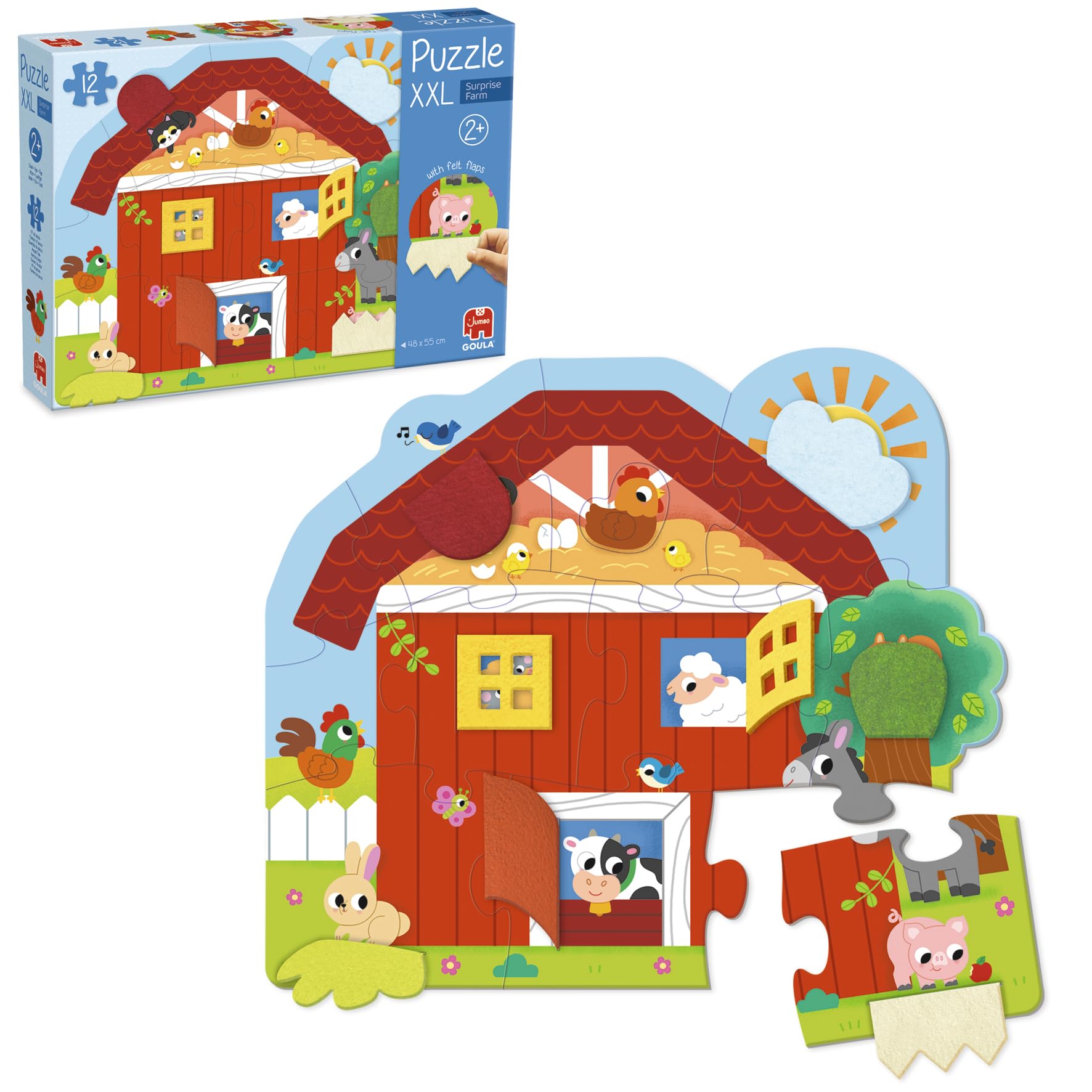Jumbo - Jumbo Goula Puzzel XXL Surprise Farm - 12st.