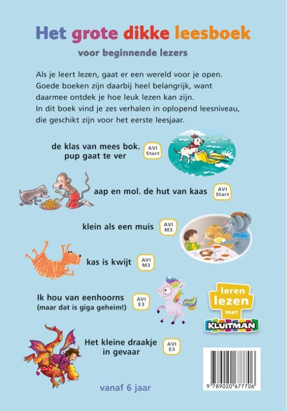 Uitgeverij Kluitman - Het grote dikke leesboek voor beginnende lezers - AVI-start M3 en E3
